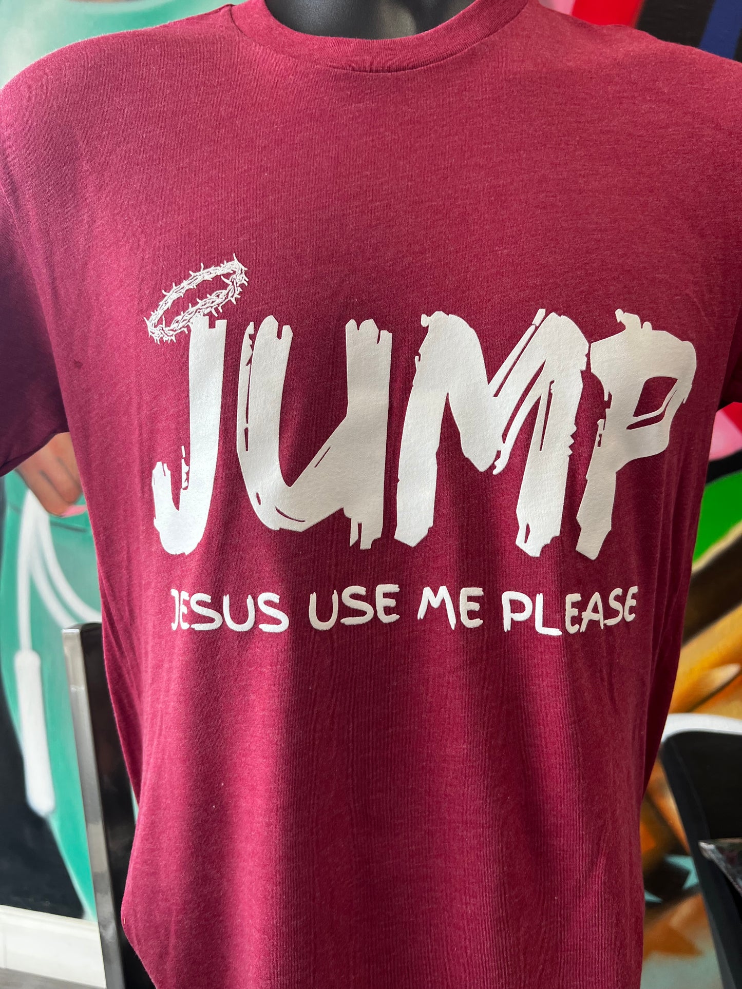 J.U.M.P. Tee — “Jesus Use Me Please”