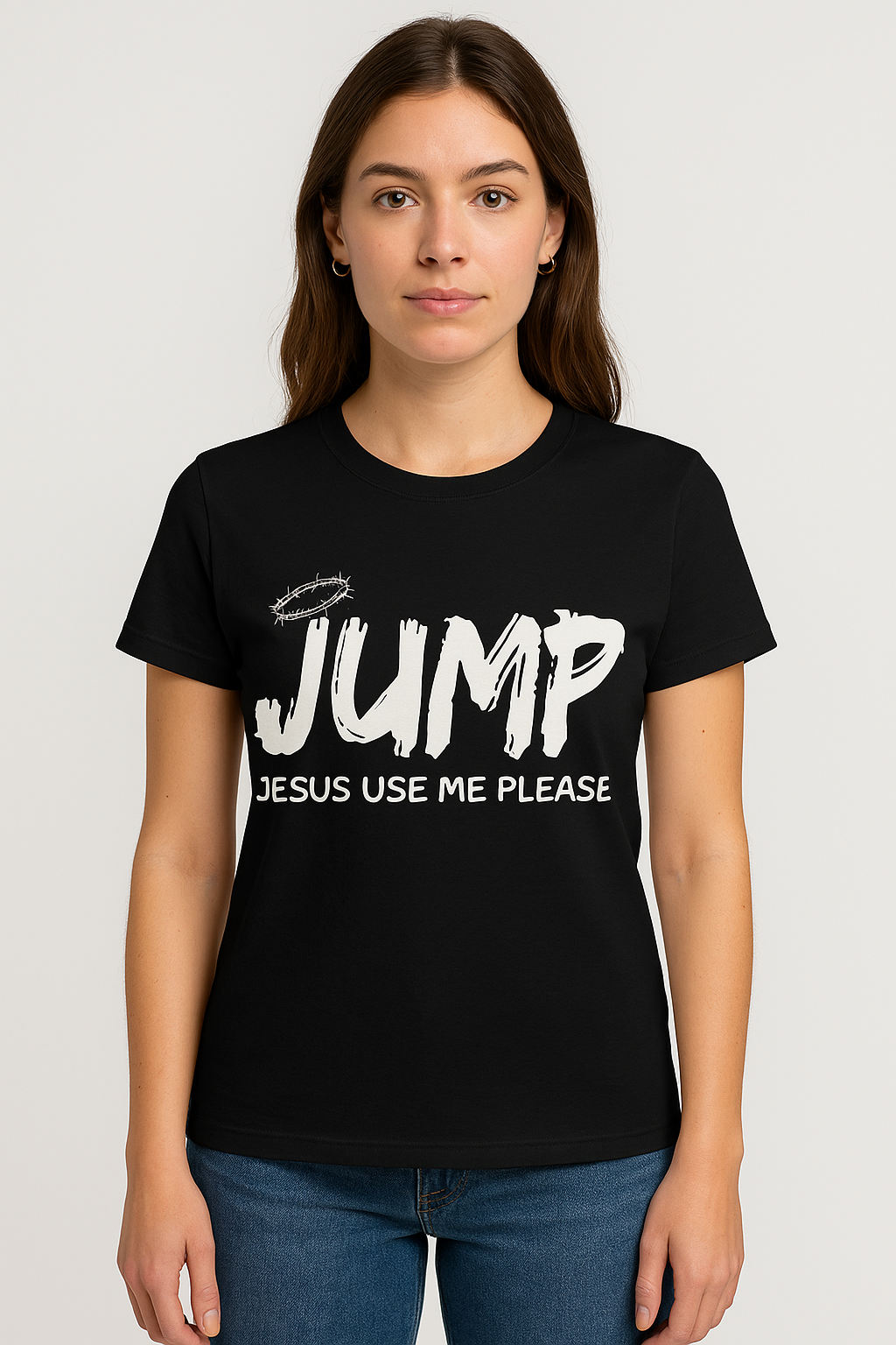 J.U.M.P. Tee — “Jesus Use Me Please”