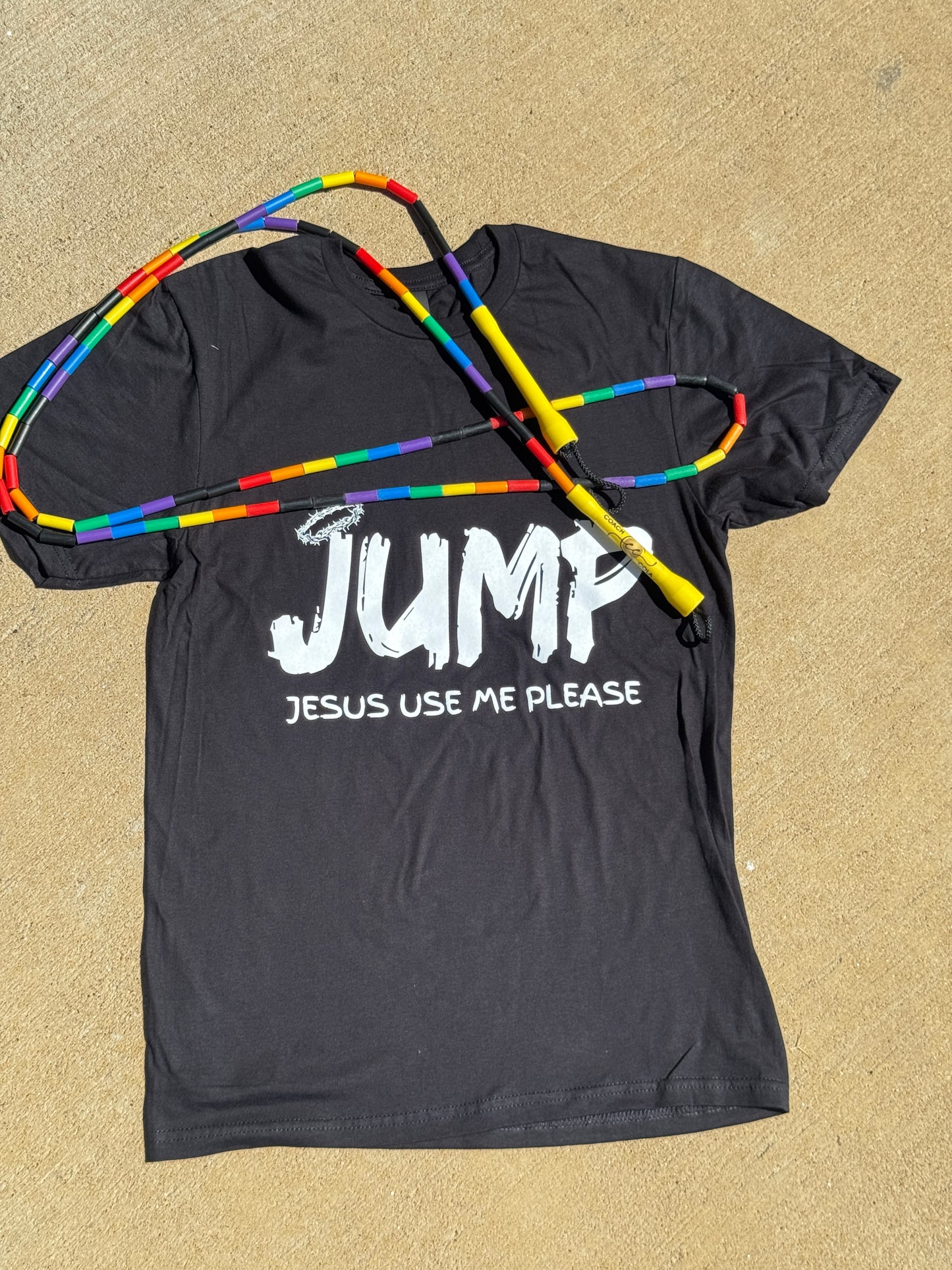 J.U.M.P. Tee — “Jesus Use Me Please”